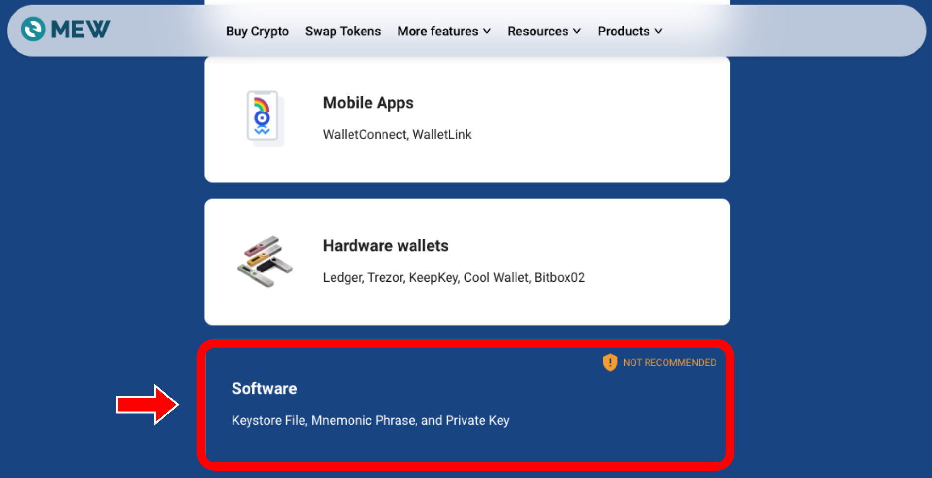 【秘密鍵入力非推奨】MyEtherWallet（マイイーサウォレット）でログイン方法をMetaMask接続へ切り替える方法